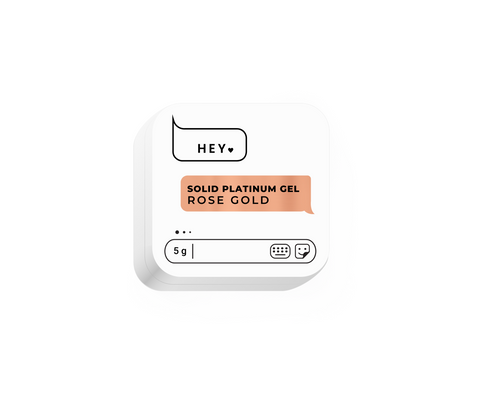 HEYLOVE Gel Paint Solid Platinum Rose Gold 5g