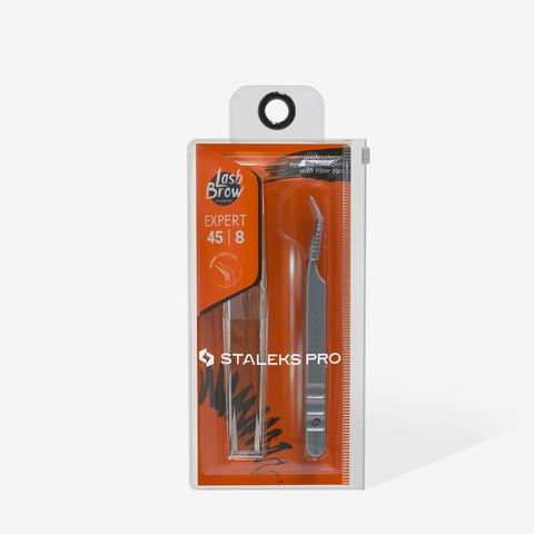 Pinza  pestañas con nanomuescas EXPERT 45 TYPE 8 (Mini L)