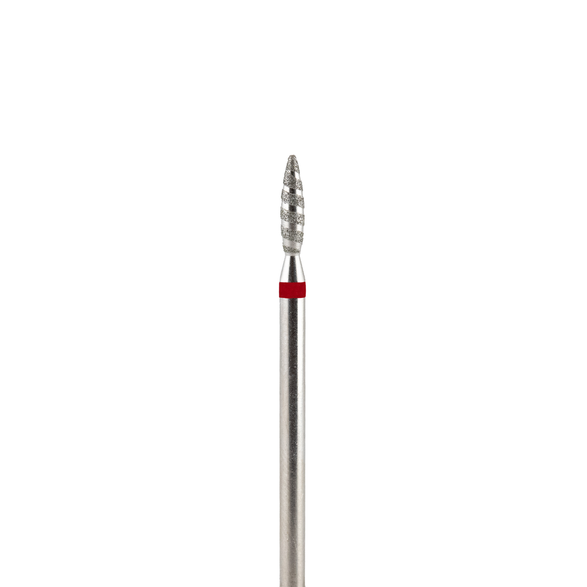 Fresa de diamante, forma de llama roja 1.8 T sin punta