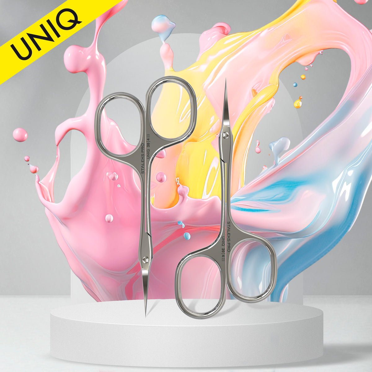 Tijeras para cuticula Staleks "Asymmetric" UNIQ 20 Type 4