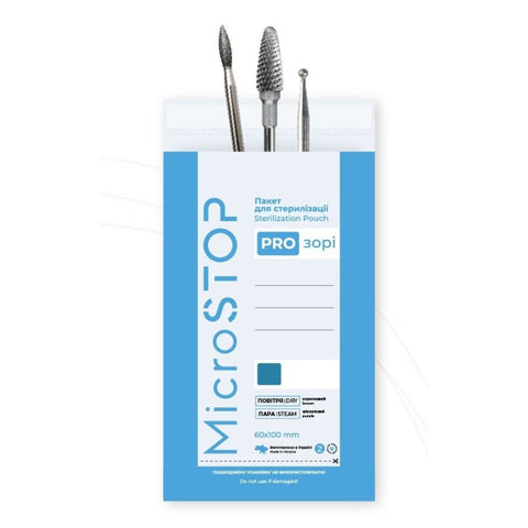 Bolsas de esterilización para vapor o calor seco Transparente 60x100mm