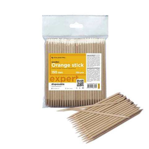 Palito de naranjo STALEKS PRO para manicura,150 mm