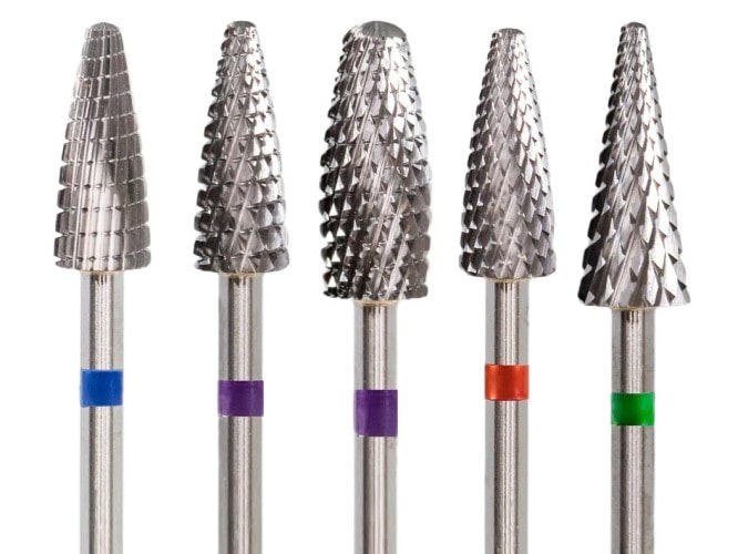 Brocas de torno para manicure y pedicure