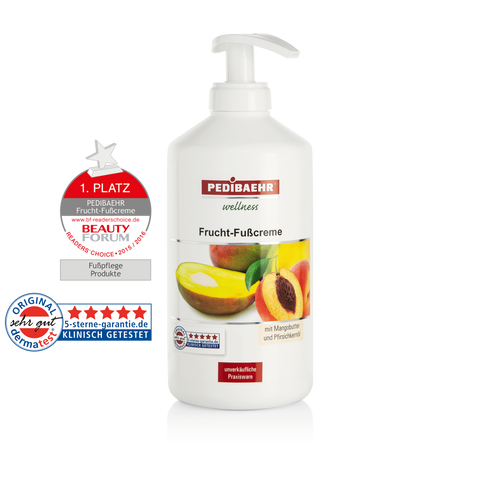 BAEHR-Crema afrutada para los pies con aceite de mango y aceite de melocotón 500ml