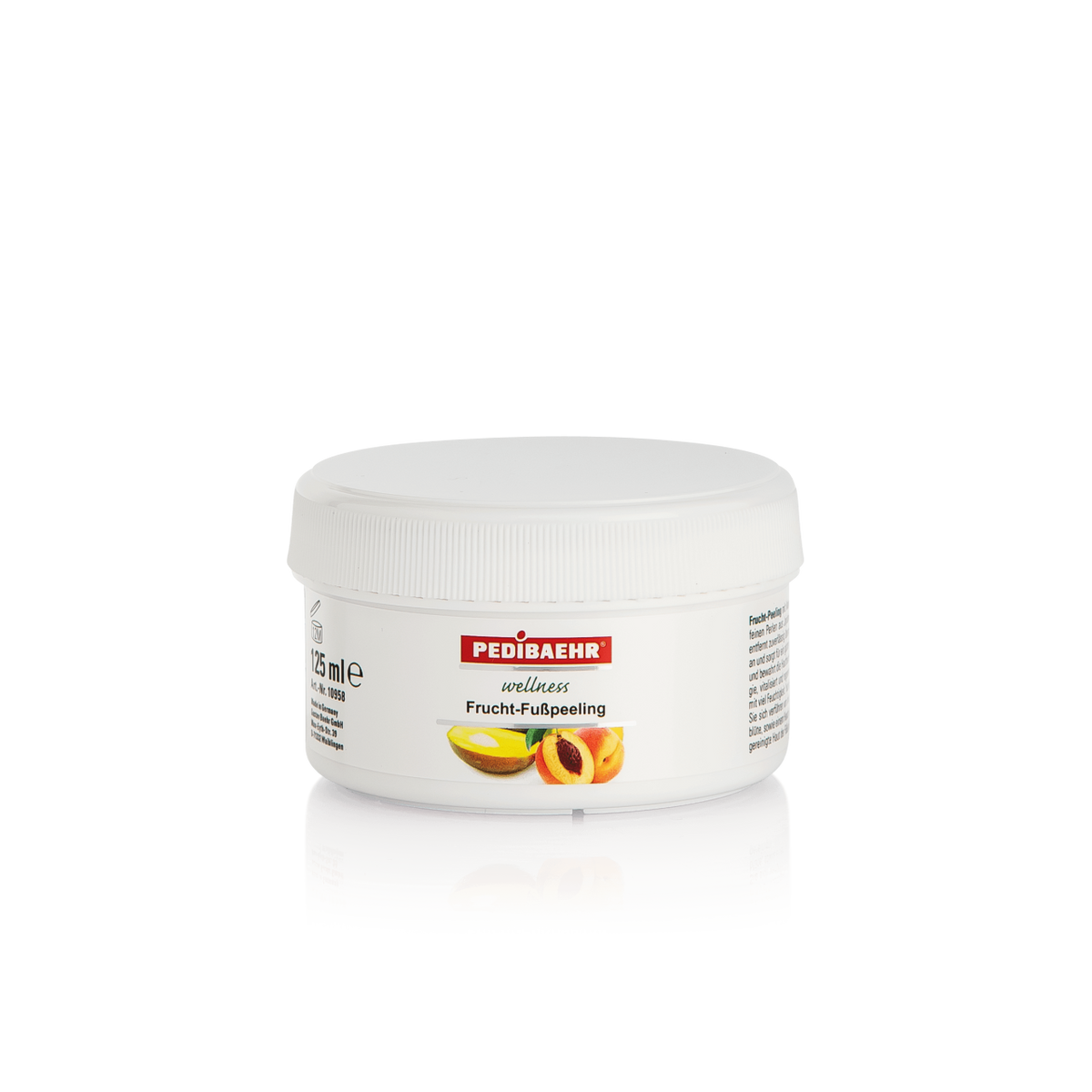 BAEHR-Exfoliante afrutado para los pies con aceite de mango y aceite de melocotón 125ml