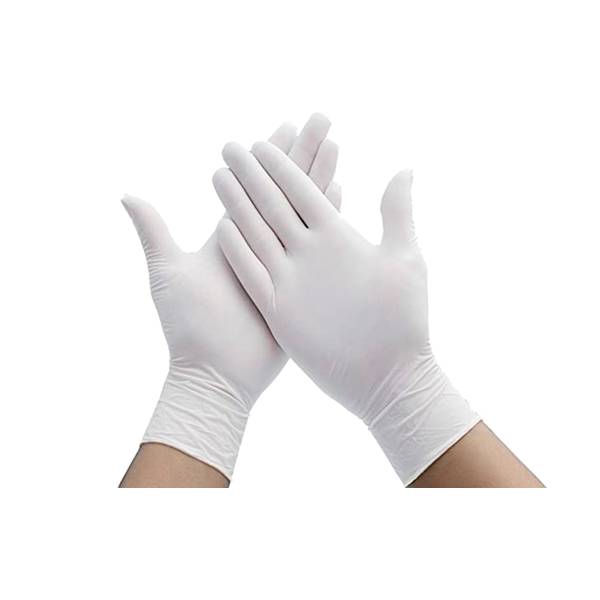 Guantes de nitrilo sin polvo color Blanco S