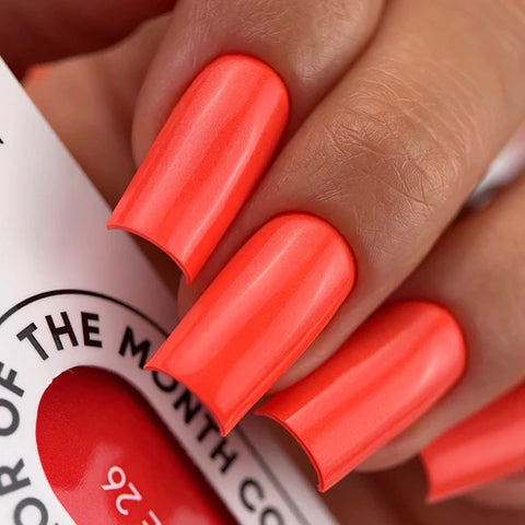 NAILSOFTHEDAY Dopamine Color Junio 2026-Frambuesa anaranjado con un brillo 10 ml