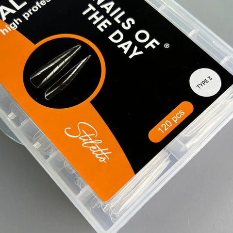 NAILSOFTHEDAY Dual Form Stiletto (Type 3) — Stiletto/Almendras 120un
