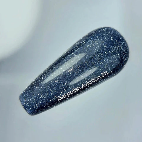 NAILSOFTHEDAY Aviation 2025 Color Azul-Gris Reflectante 10 ml