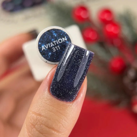 NAILSOFTHEDAY Aviation 2025 Color Azul-Gris Reflectante 10 ml