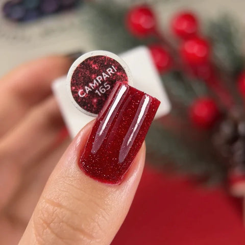 NAILSOFTHEDAY Gel Polish Campari Color Rojo Reflectante 10 ml