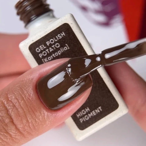 NAILSOFTHEDAY Potato esmaltes emipermanente marrón 10 ml