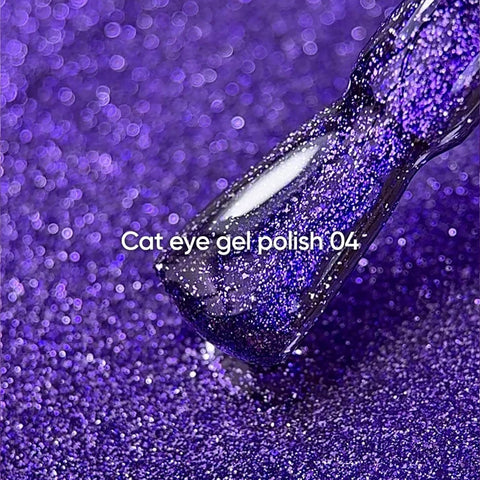 NAILSOFTHEDAY Cat Eye 04 Morado efecto ojo de gato con partículas metálicas 6 ml