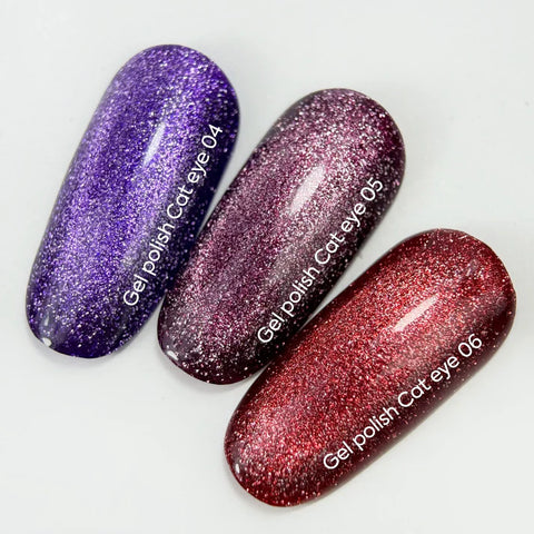 NAILSOFTHEDAY Cat Eye 04 Morado efecto ojo de gato con partículas metálicas 6 ml