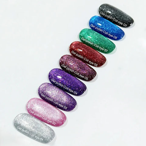 NAILSOFTHEDAY Cat Eye 04 Morado efecto ojo de gato con partículas metálicas 6 ml