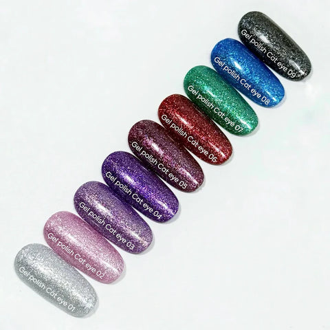 NAILSOFTHEDAY Cat Eye 04 Morado efecto ojo de gato con partículas metálicas 6 ml