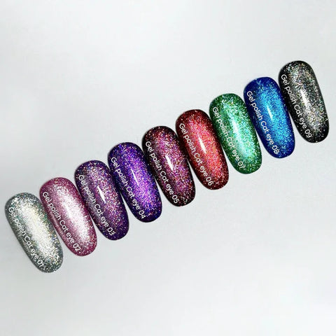 NAILSOFTHEDAY Cat Eye 05 Rosa efecto ojo de gato con partículas metálicas 6 ml.