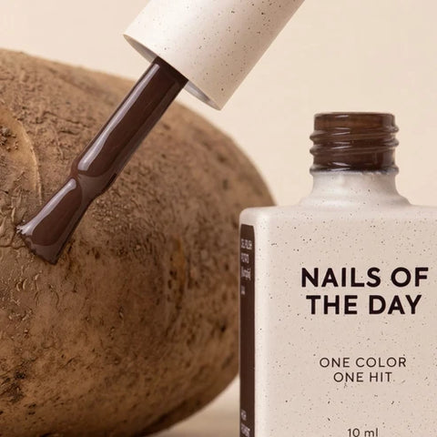 NAILSOFTHEDAY Potato esmaltes emipermanente marrón 10 ml