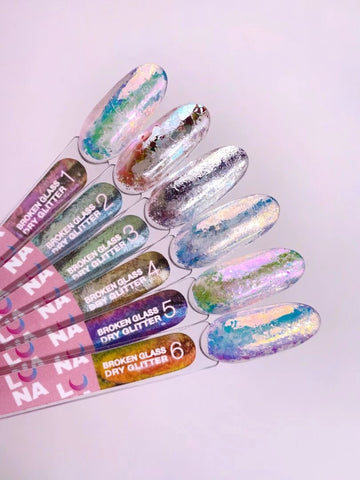 LUNAMOON Glitter Set Broken Glass 6un