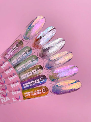 LUNAMOON Glitter Set Broken Glass 6un