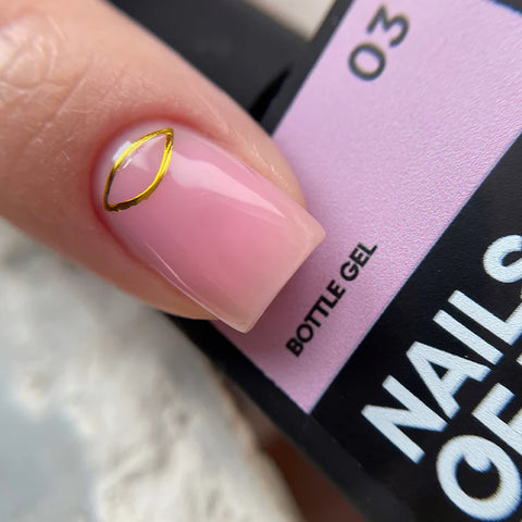 NAILSOFTHEDAY Bottle gel 03 – Color Rosa Claro Gel Súper Fuerte 10 ml