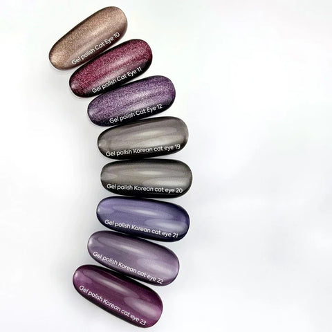 NAILSOFTHEDAY Gel Polish Cat Eye 10 efecto ojo de gato marrón con reflejo dorado 6 ml