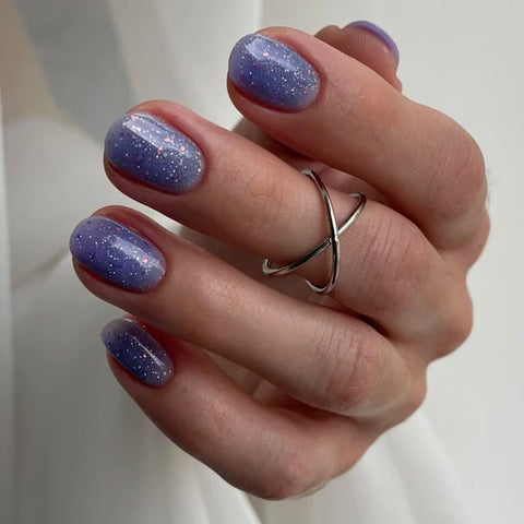 NAILSOFTHENIGHT 05  base reflectante de camuflaje con brillo (azul profundo) 10 ml