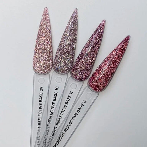 NAILSOFTHENIGHT 09  base reflectante de camuflaje con brillo 10 ml