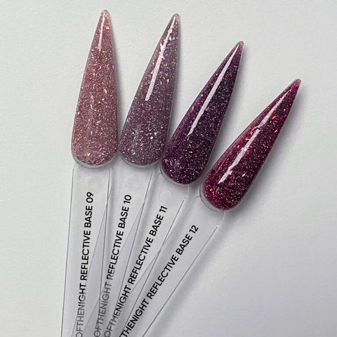 NAILSOFTHENIGHT 09  base reflectante de camuflaje con brillo 10 ml