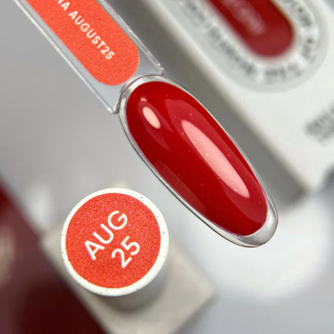 NAILSOFTHEDAY Color del Mes – Agosto 2025 Kalyna – Color Rojo Intenso 10 ml.