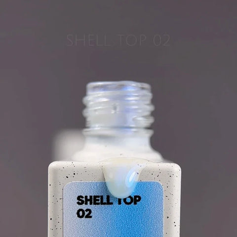 NAILSOFTHEDAY Shell Top 02 Perlado Con Efecto Azul