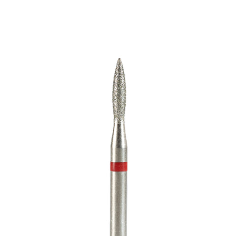 Fresa/Broca de diamante, forma de llama roja 1.8 8mm