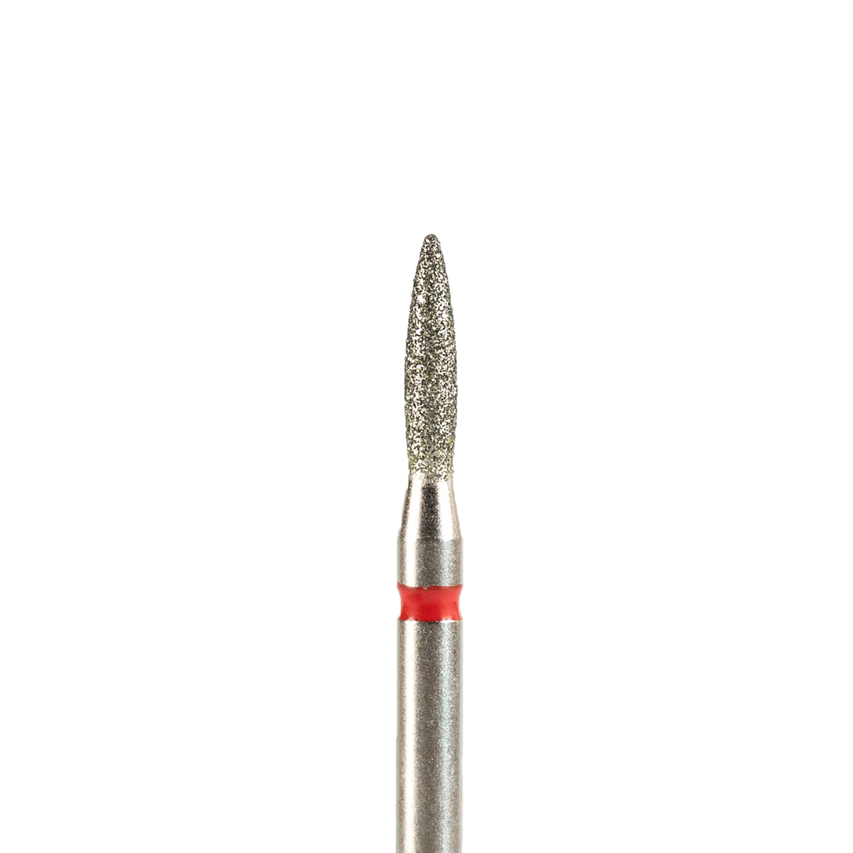 Fresa/Broca de diamante, forma de llama roja 1.8 sin punta 8mm