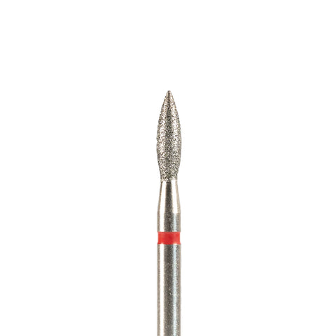Fresa/Broca de diamante, forma de llama roja 2.3 8mm
