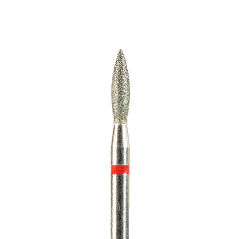 Fresa/Broca de diamante, forma de llama roja 2.1 8mm