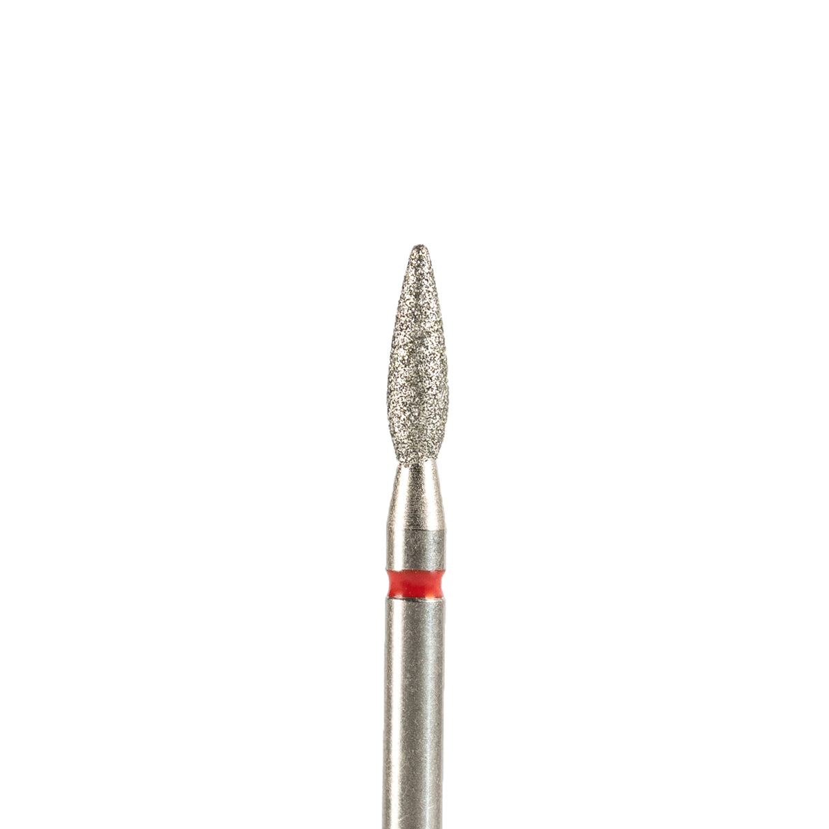 Fresa/Broca de diamante, forma de llama roja 2.3 sin punta 8mm