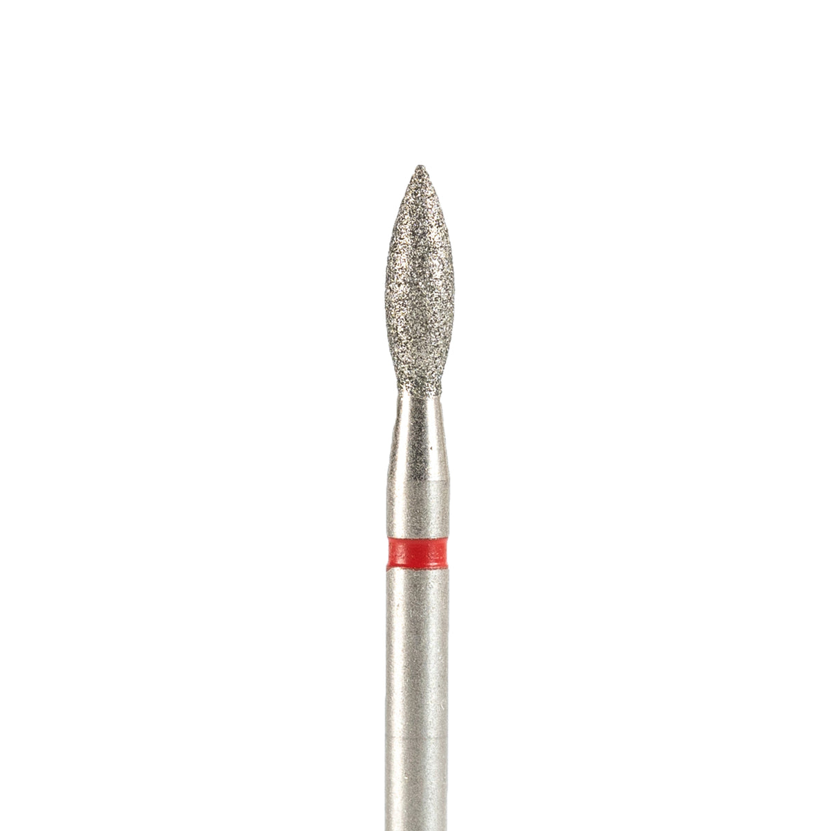 Fresa/Broca de diamante, forma de llama roja 2.5 8mm