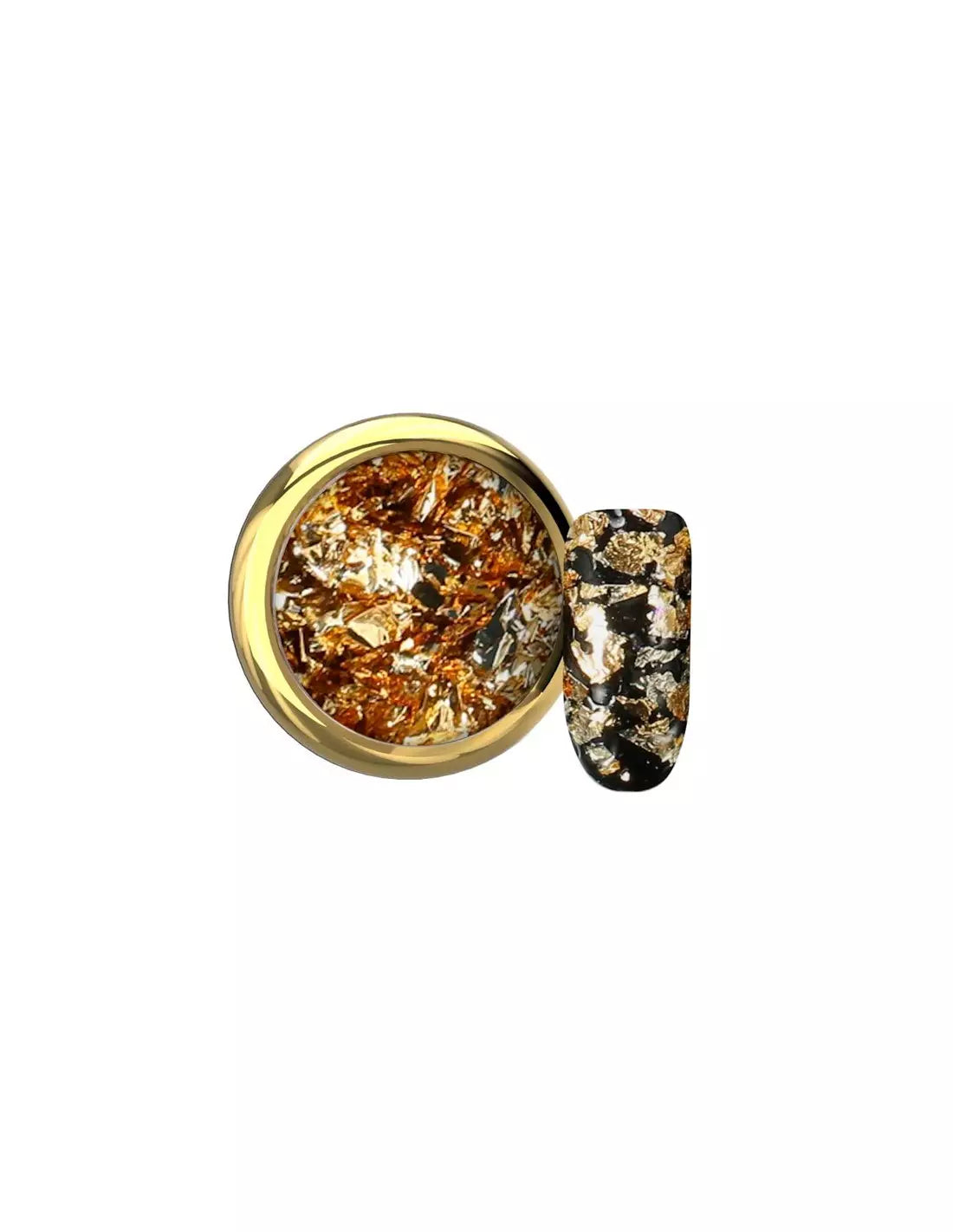 MAKEAR AluFlakes para decoración - GoldenFever