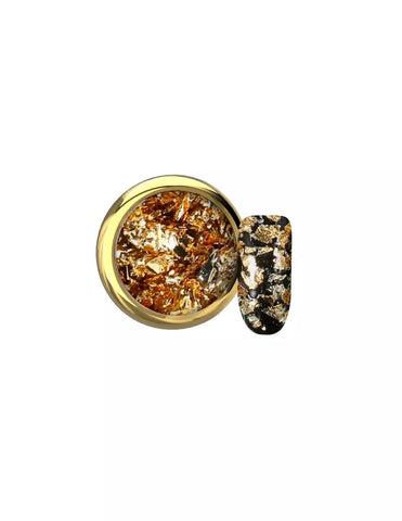 MAKEAR AluFlakes para decoración - GoldenFever