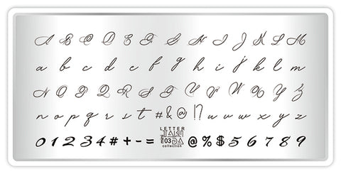 TAKIDA Mini Letter Para Estampar 03