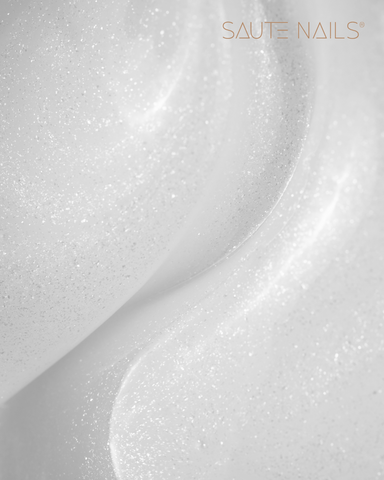 Saute Nails One Touch Glitter Milky White 30G