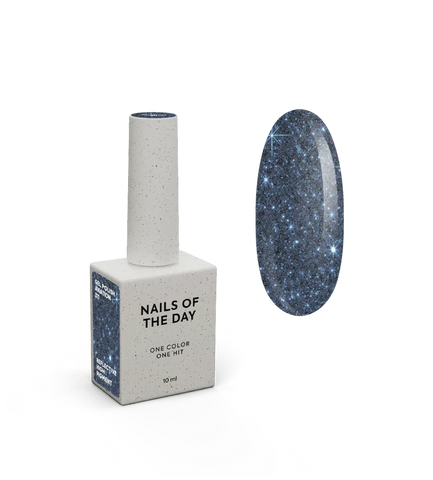 NAILSOFTHEDAY Aviation 2025 Color Azul-Gris Reflectante 10 ml