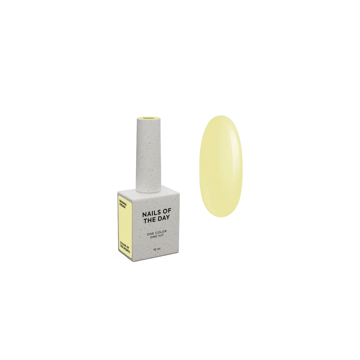 NAILSOFTHEDAY Color del mes Julio 2025-Color Amarillo Banana 10 ml.