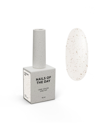 NAILSOFTHEDAY Gel Polish Coconut - Blanco Lechoso Con Pan De Oro 10ml