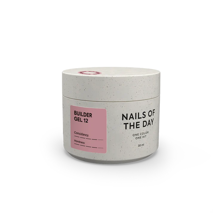 NAILSOFTHEDAY Builder Gel 12- Gel Color Rosa Nude 30 ml