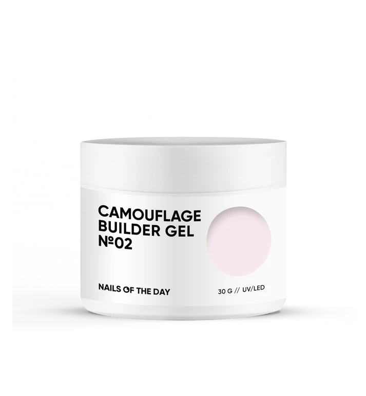 NAILSOFTHEDAY Camouflage builder gel 02-Camuflaje Color Rosa Pálido 30 g