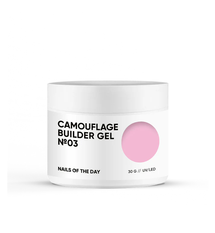NAILSOFTHEDAY Camouflage builder gel 03-Camuflaje Color Rosa 30 g