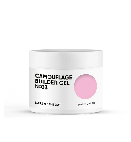 NAILSOFTHEDAY Camouflage builder gel 03-Camuflaje Color Rosa 30 g