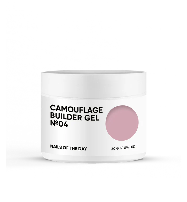 NAILSOFTHEDAY Camouflage builder gel 04- Camuflaje Color Nude30 g
