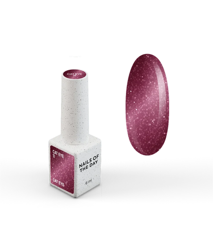 NAILSOFTHEDAY Gel Polish Cat Eye 11 esmalte efecto ojo de gato Frambuesa  6 ml.